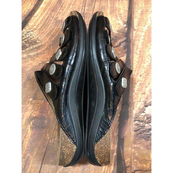 Dansko Janie Black 5-Strap Slip-on Slide Sandals Womens 38 / 7.5-8 (7a53 - Picture 5 of 10